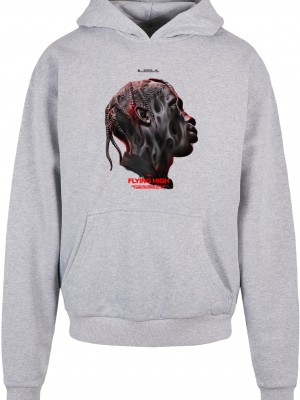 Flying High Heavy Oversize Hoodie grey XXL