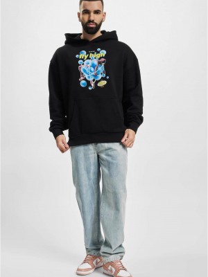 Psychadellic Heavy Oversize Hoody black XXL