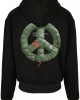 Puffer Peace Heavy Oversize Zip Hoody black XXL