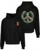 Puffer Peace Heavy Oversize Zip Hoody black XXL