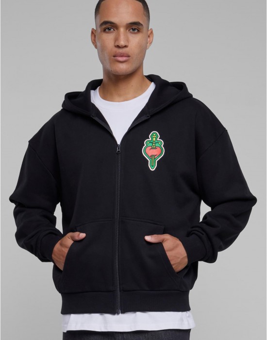 Santa Monica Heavy Oversize Zip Hoody black XXL Santa Monica Heavy Oversize Zip Hoody black XXL