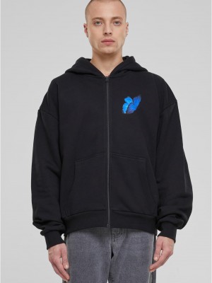 Le Papillon Heavy Oversize Zip Hoody black XXL