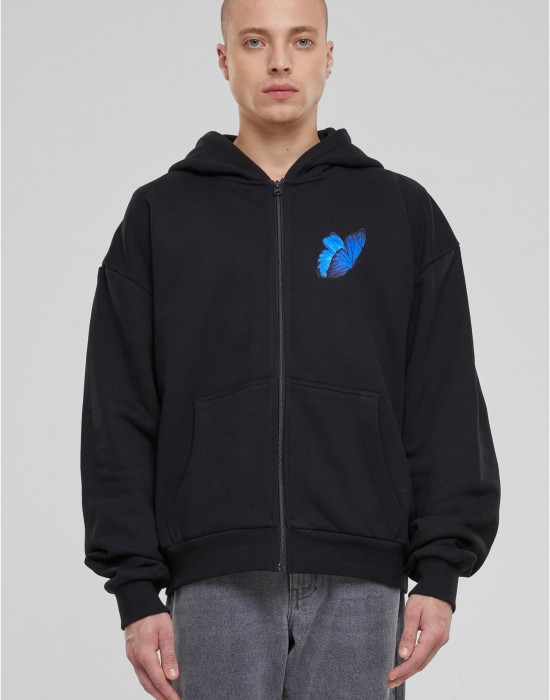 Le Papillon Heavy Oversize Zip Hoody black XXL