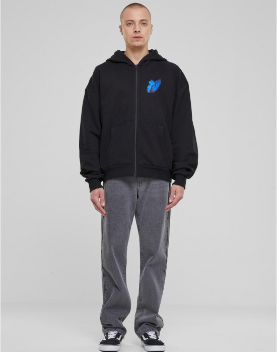 Le Papillon Heavy Oversize Zip Hoody black XXL