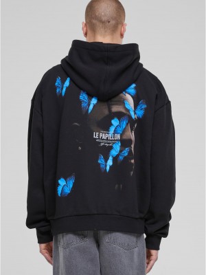 Le Papillon Heavy Oversize Zip Hoody black XXL