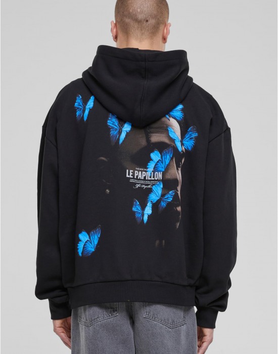 Le Papillon Heavy Oversize Zip Hoody black XXL