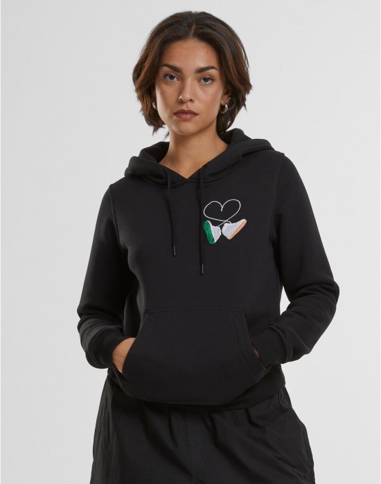 Ladies Kicks Love EMB Hoody black XS