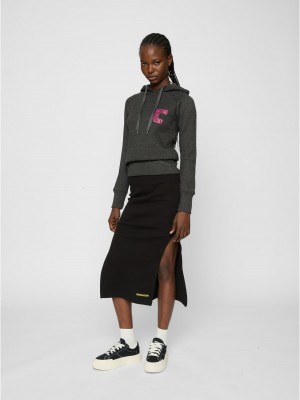 Ladies Waiting For Friday Hoody charcoal XS