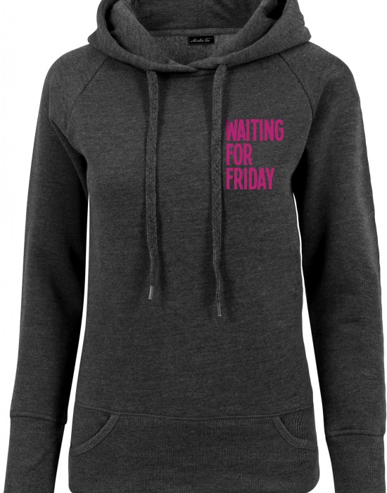 Ladies Waiting For Friday Hoody charcoal XS