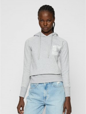 Ladies Waiting For Friday Hoody grey XS