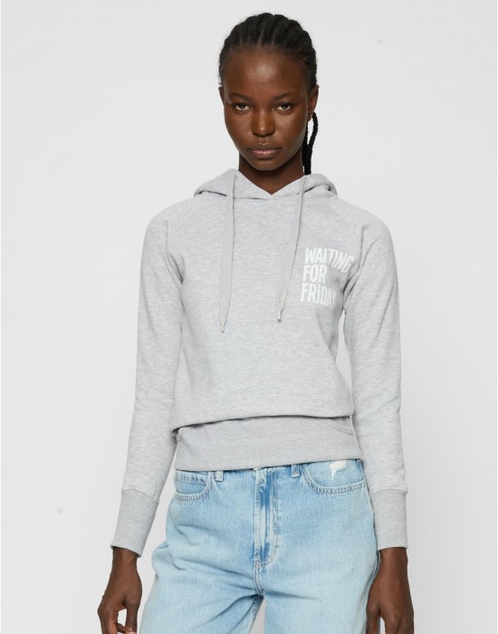 Ladies Waiting For Friday Hoody grey XS