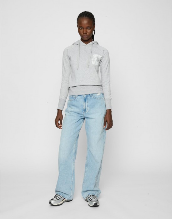 Ladies Waiting For Friday Hoody grey XS