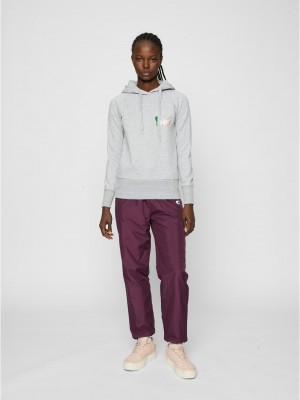 Damen Ladies Kicks Love EMB Hoody grey XS