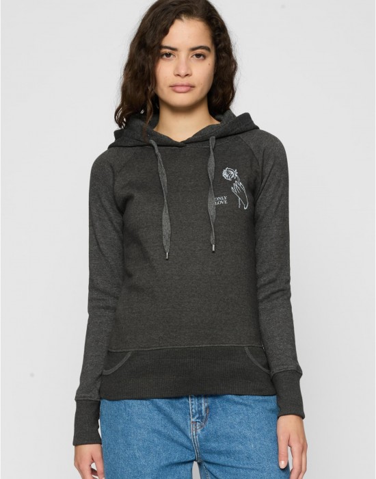 Ladies Only Love Hoody charcoal XS