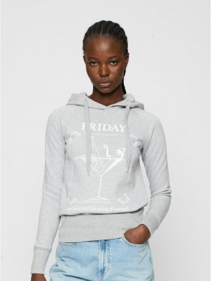 Ladies F-Word Hoody grey XS