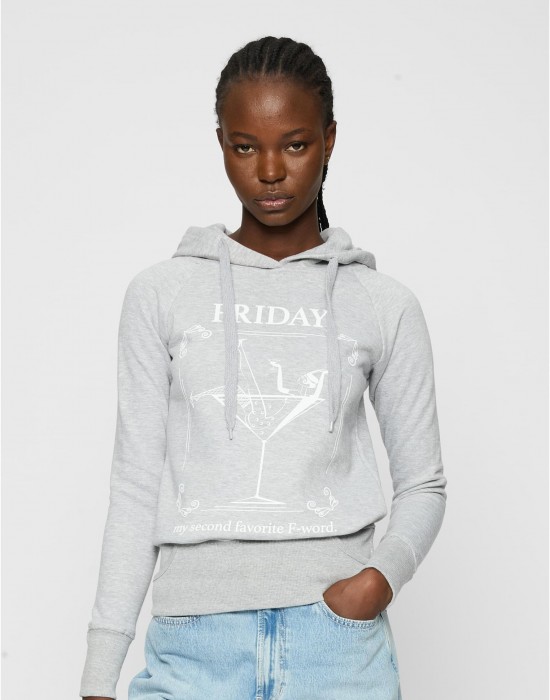 Ladies F-Word Hoody grey XS