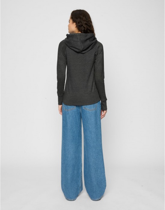 Ladies One Line Fruit Hoody charcoal XS