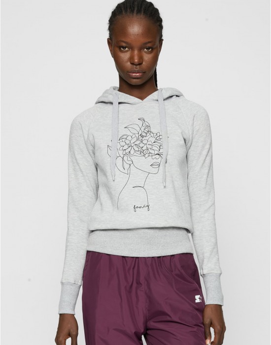 Ladies One Line Fruit Hoody grey XS