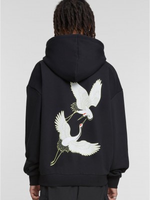 Fortune Cranes Ultra Heavy Oversize Hoodie black XXL