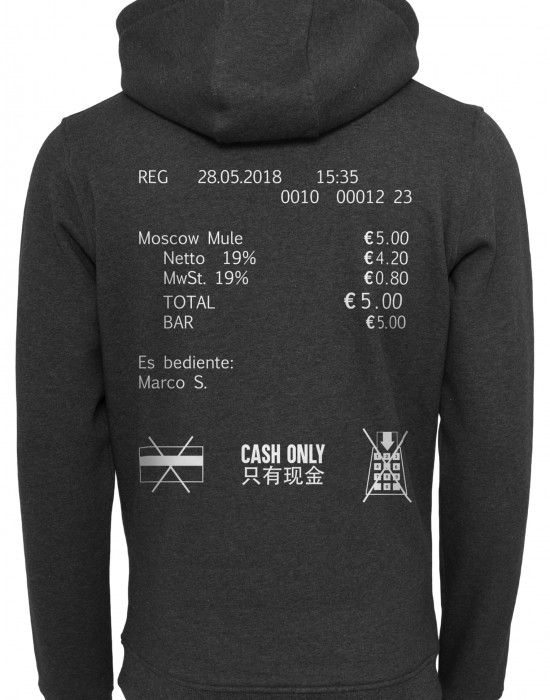Cash Only Hoody charcoal XS Cash Only Hoody charcoal XS