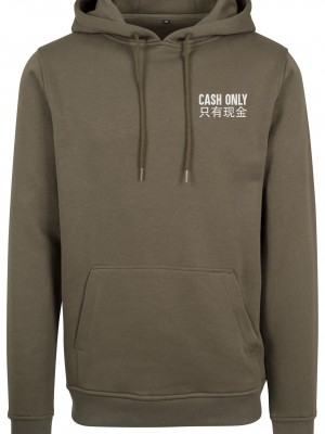 Cash Only Hoody olive XS