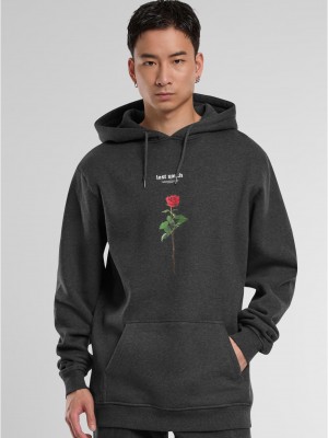 Lost Youth Rose Hoody charcoal XS