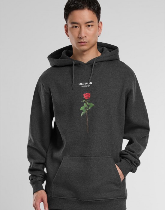 Lost Youth Rose Hoody charcoal XS Lost Youth Rose Hoody charcoal XS