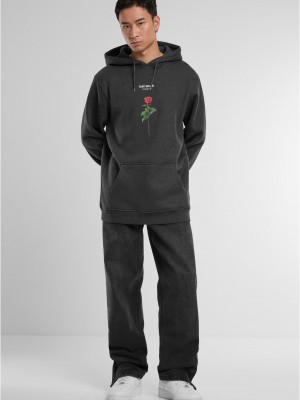 Lost Youth Rose Hoody charcoal XS