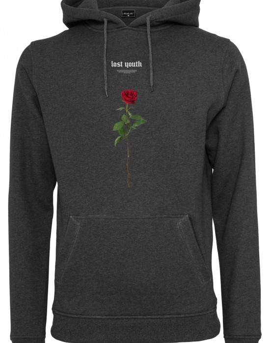 Lost Youth Rose Hoody charcoal XS Lost Youth Rose Hoody charcoal XS