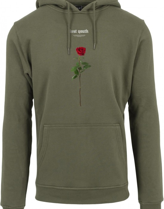 Lost Youth Rose Hoody olive XS Lost Youth Rose Hoody olive XS