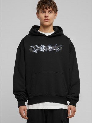 Cagedchrome Ultra Heavy Oversize Hoodie black XXL