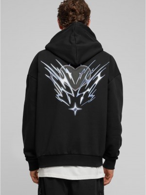 Cagedchrome Ultra Heavy Oversize Hoodie black XXL