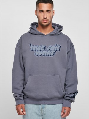 Nice for what Ultra Heavy Oversize Hoodie vintageblue XXL