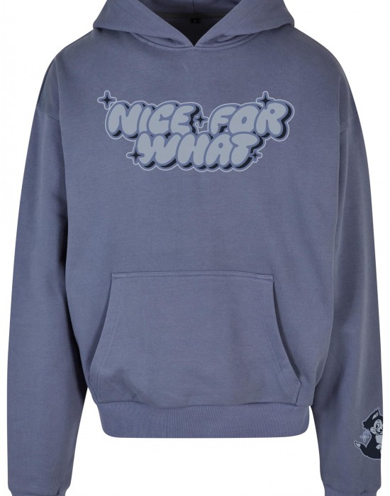 Nice for what Ultra Heavy Oversize Hoodie vintageblue XXL