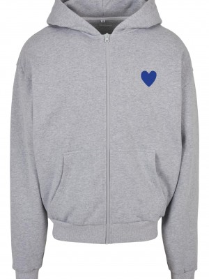 A little dream of me Ultra Heavy Zip Hoodie heather grey XXL