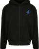 Grid Head Butterfly Oversize Zip Hoody black XXL