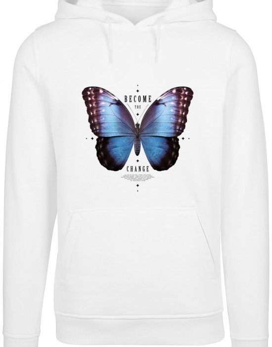 Become The Change Butterfly Hoody white XXL Become The Change Butterfly Hoody white XXL