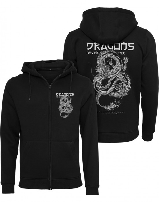 Dragons Never Die Heavy Zip Hoody black XXL