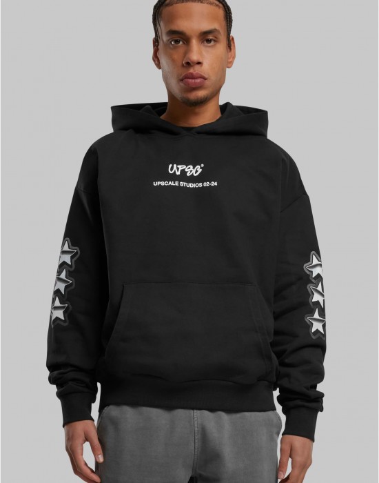 Peace&Love Ultra Heavy Oversize Hoodie black XXL