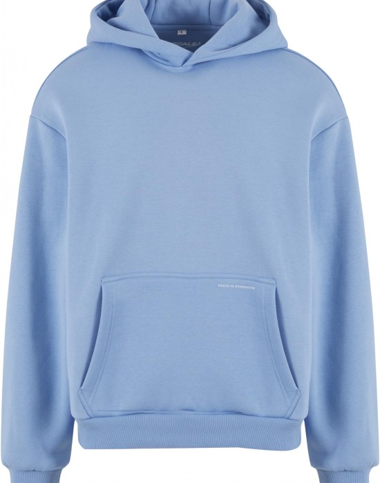 Faith Is Strength Fluffy Hoody powderblue XXL