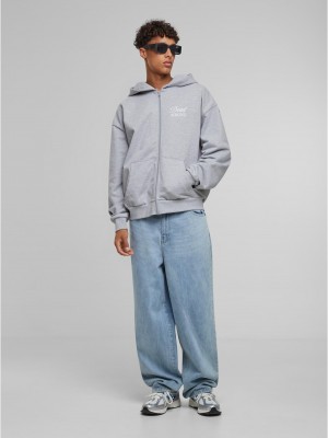 Dangerous Grounds Oversize Zip Hoody heather grey XXL