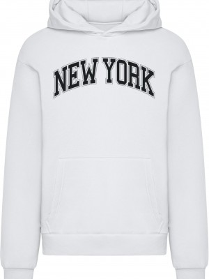 New York Fluffy Hoody white XXL
