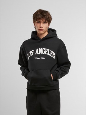 L.A. College Fluffy Hoody black XXL