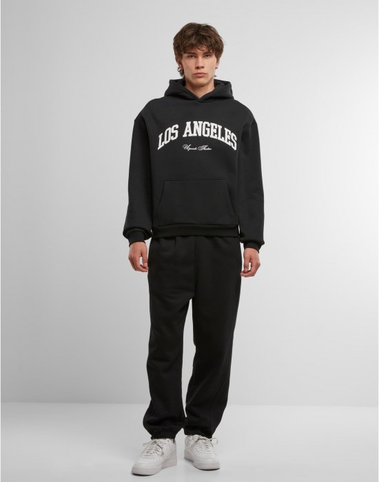 L.A. College Fluffy Hoody black XXL