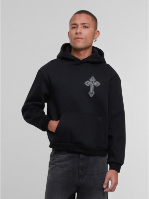 Innocent Face Fluffy Hoody black XXL