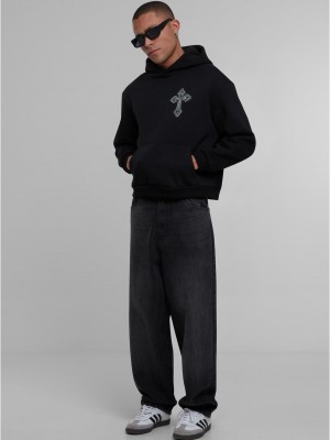 Innocent Face Fluffy Hoody black XXL