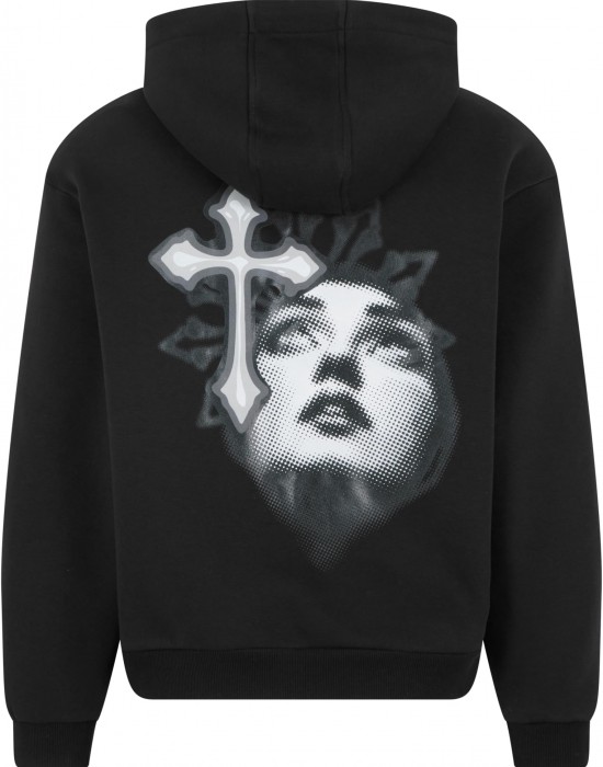 Innocent Face Fluffy Hoody black XXL