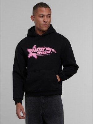 Lost Soul Fluffy Hoody black XXL