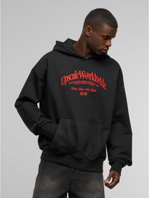 Upscale World Wide Heavy Oversize Hoody black XXL