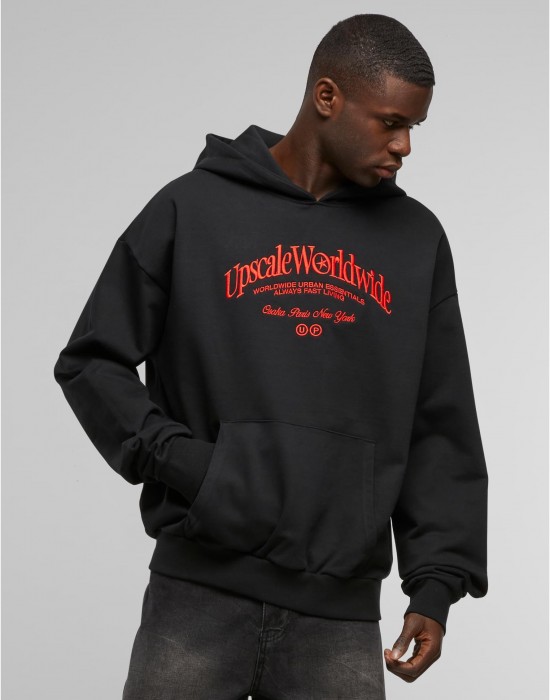 Upscale World Wide Heavy Oversize Hoody black XXL